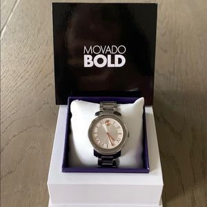 MOVADO Bold luxe stainless steel watch